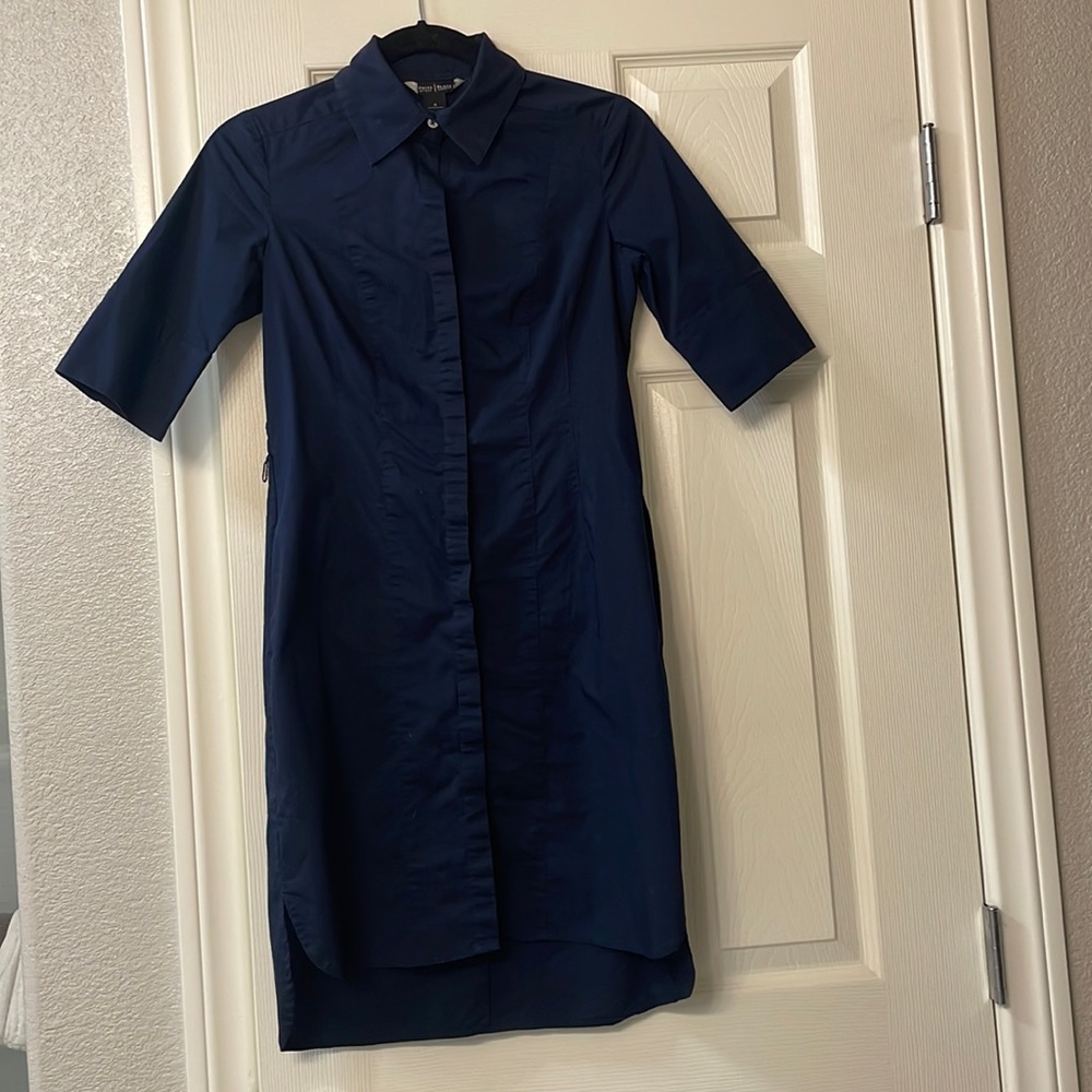 Navy Shirt Dress